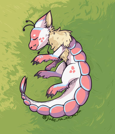 Shaded fullbody with fancy background
